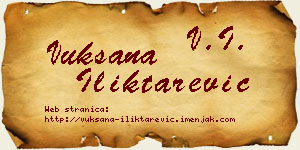 Vuksana Iliktarević vizit kartica